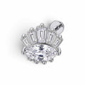 Eye Shape Surgical Steel Stud – Lobe & Conch