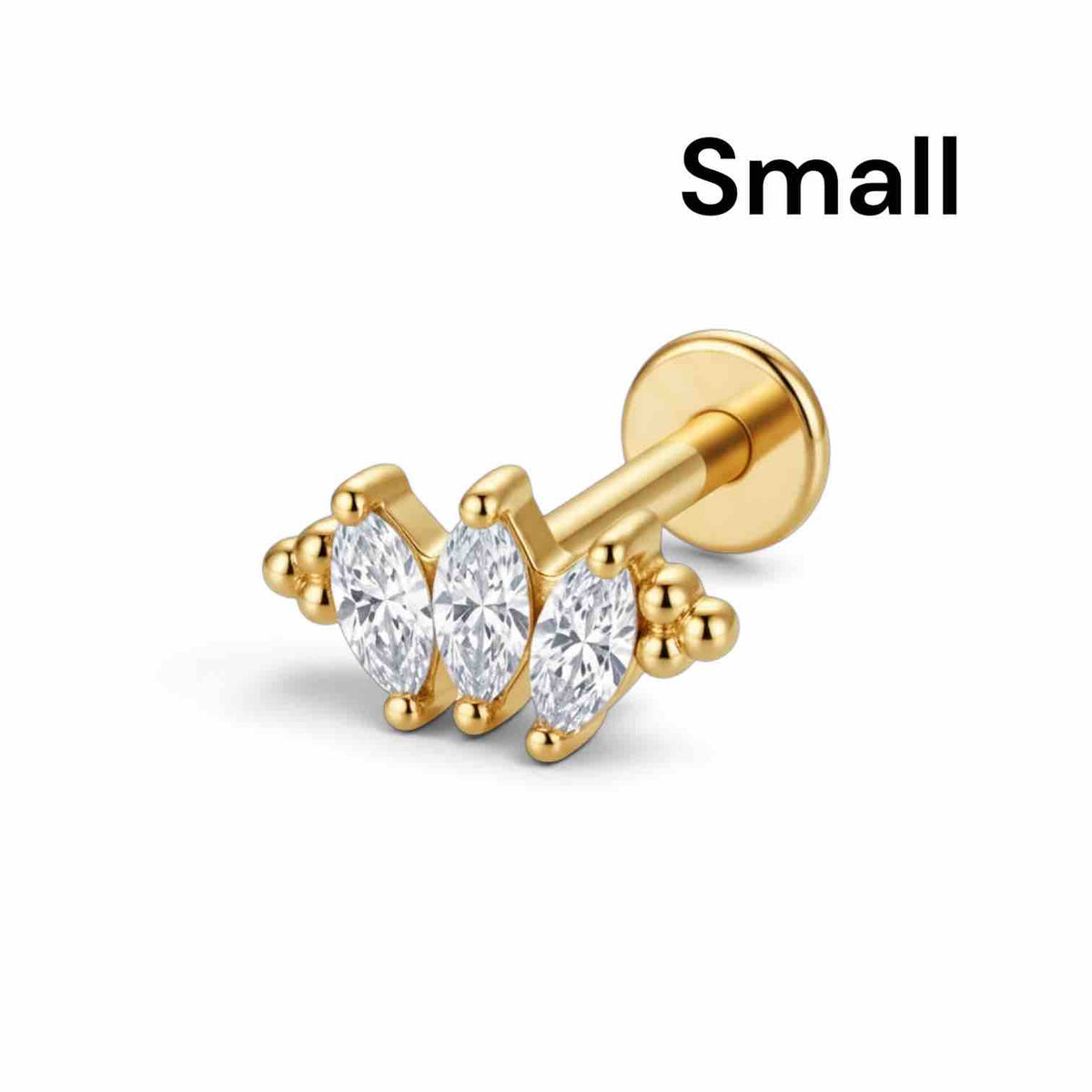 Traditional look  stud for Helix and Conch