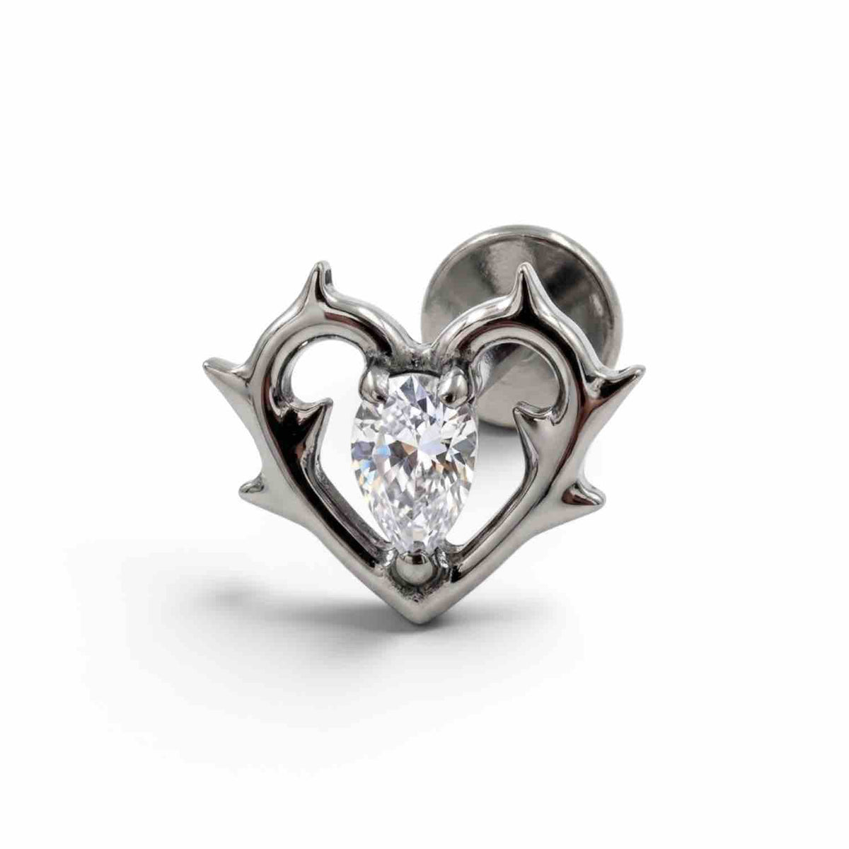 Heart with stone Titanium